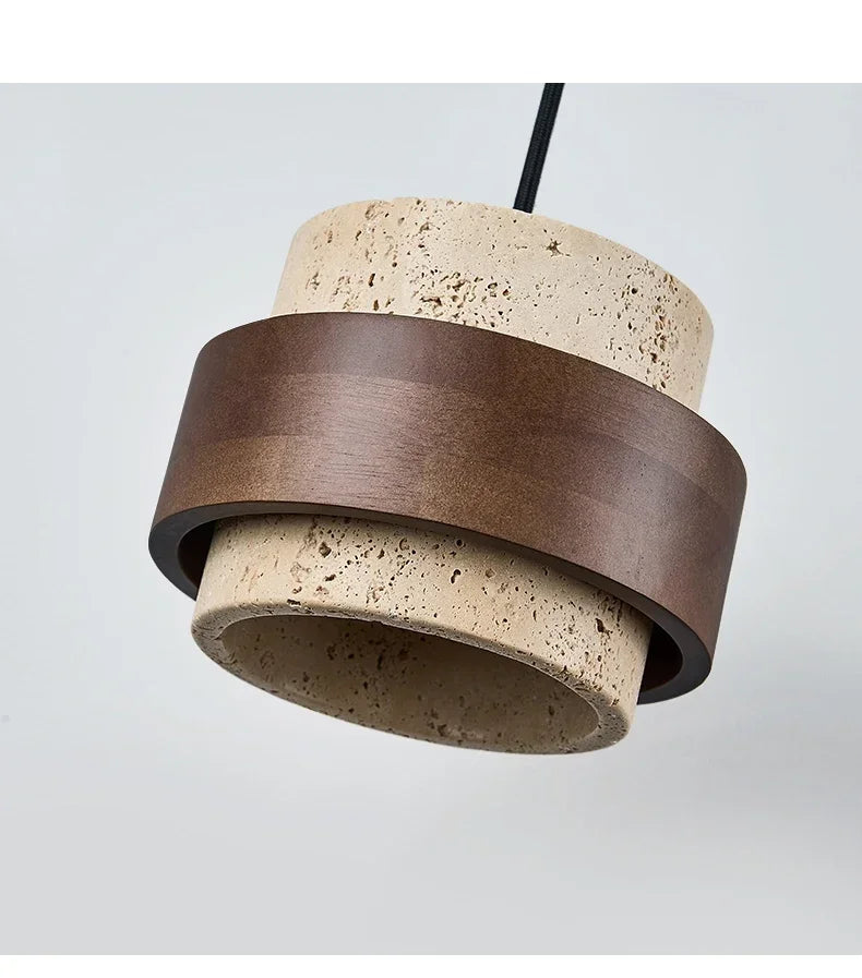 Walnut Stone Pendant Light
