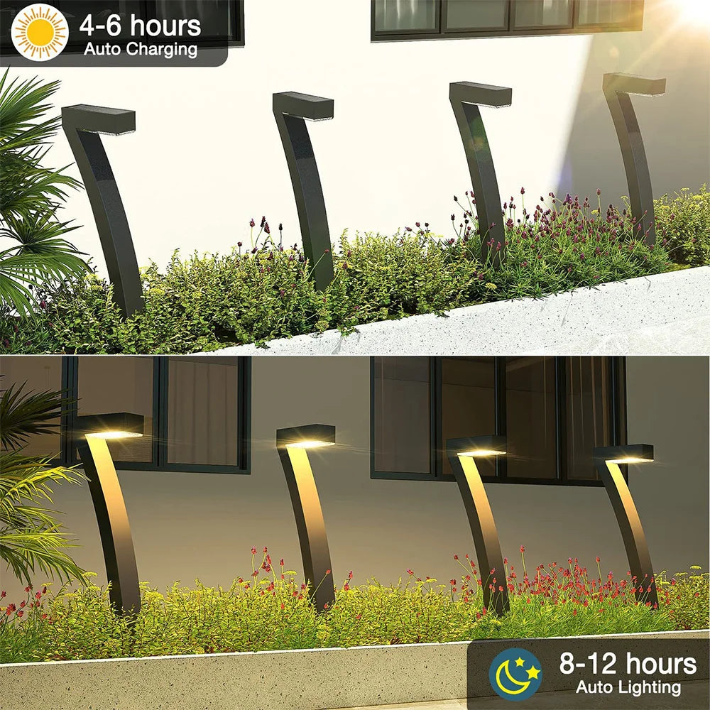 4-Pack Solar In-Ground LED Lights