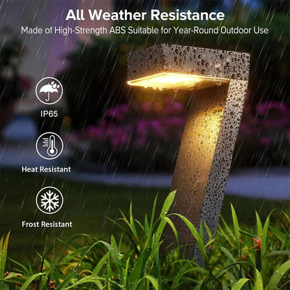 4-Pack Solar In-Ground LED Lights