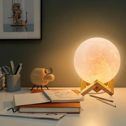 Printed Star & Moon Night Light
