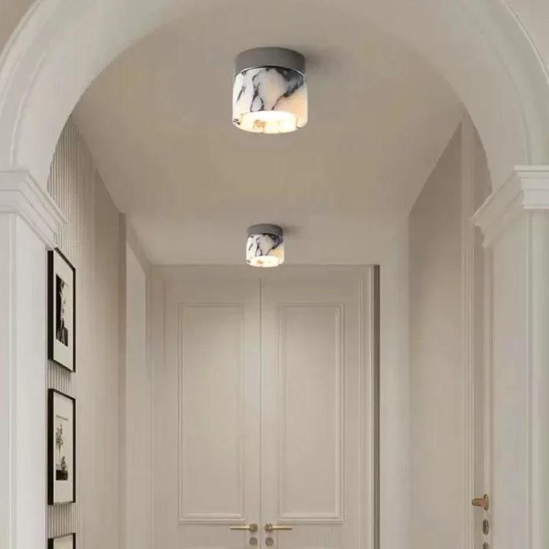 Nordic Marble Cylinder Ceiling Lamp