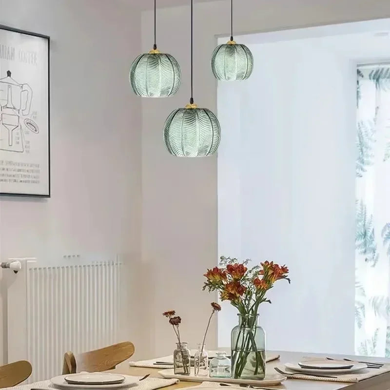 Nordic Glass Pendant Light – Art Deco Hanging Lamp