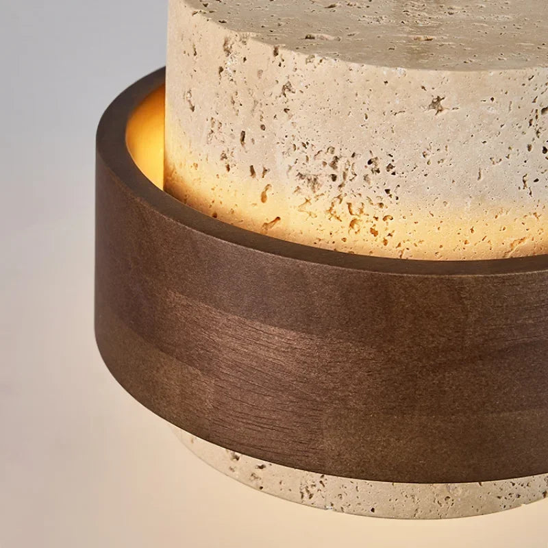 Walnut Stone Pendant Light
