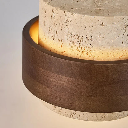 Walnut Stone Pendant Light