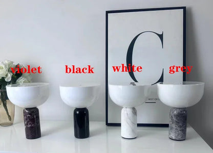 Danish Marble Mushroom Touch Lamp
