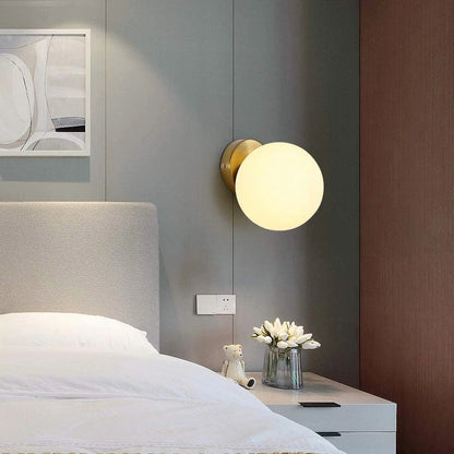 Modern Glass Globe Wall Lamp