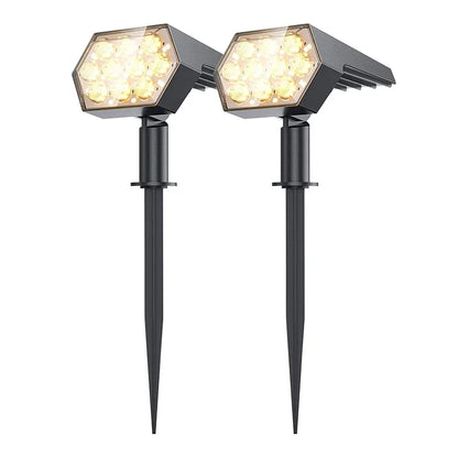 Solar Spotlight 2-in-1 Wall & Ground Garden Light