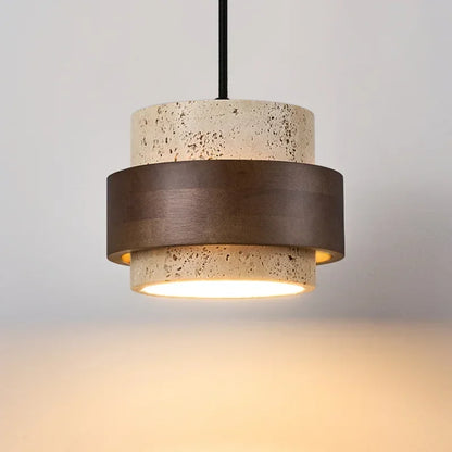 Walnut Stone Pendant Light