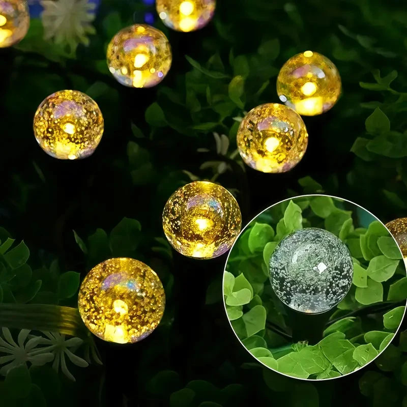 Solar Globe String Pathway Lights