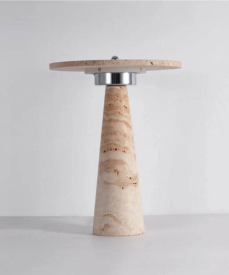 Travertine Stone Mushroom Lamp