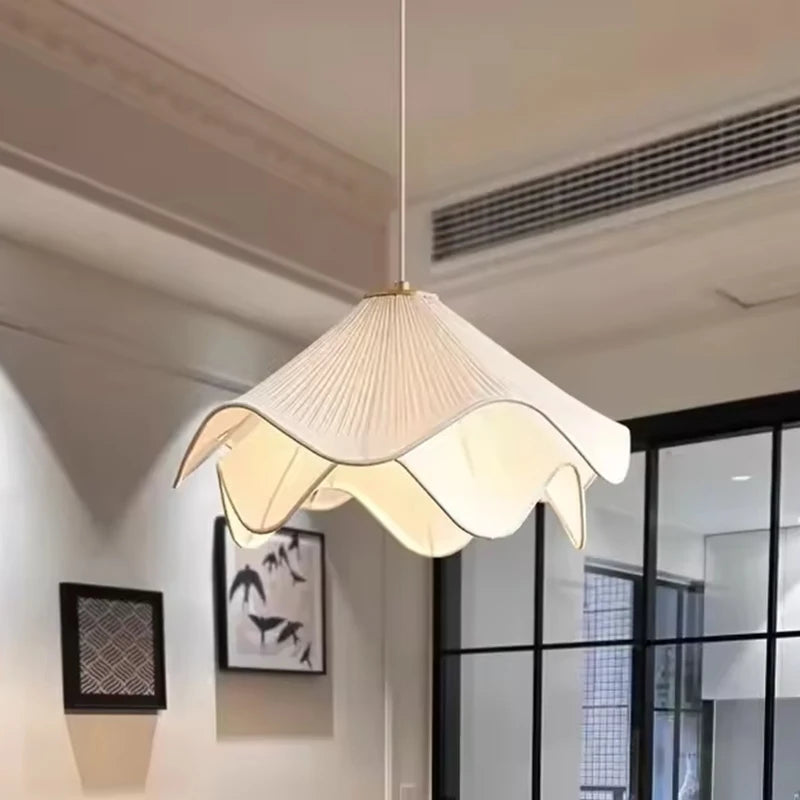 Nordic Fabric Flower Pendant Light