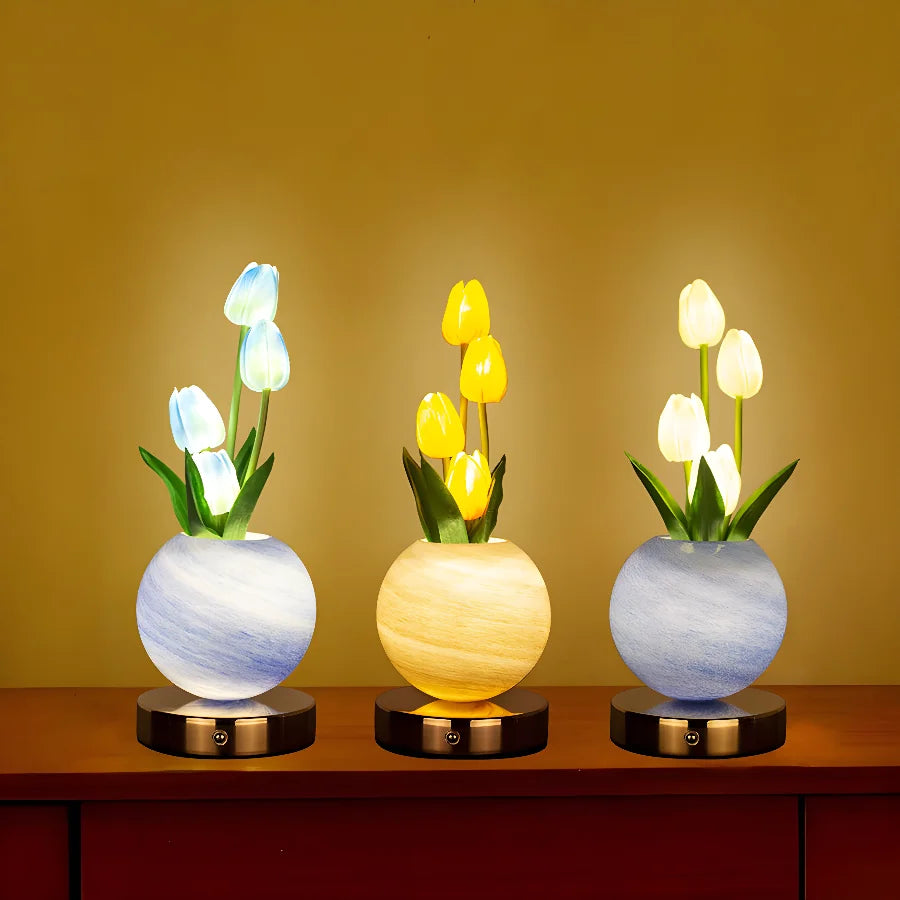 Tulip Bouquet LED Touch Lamp