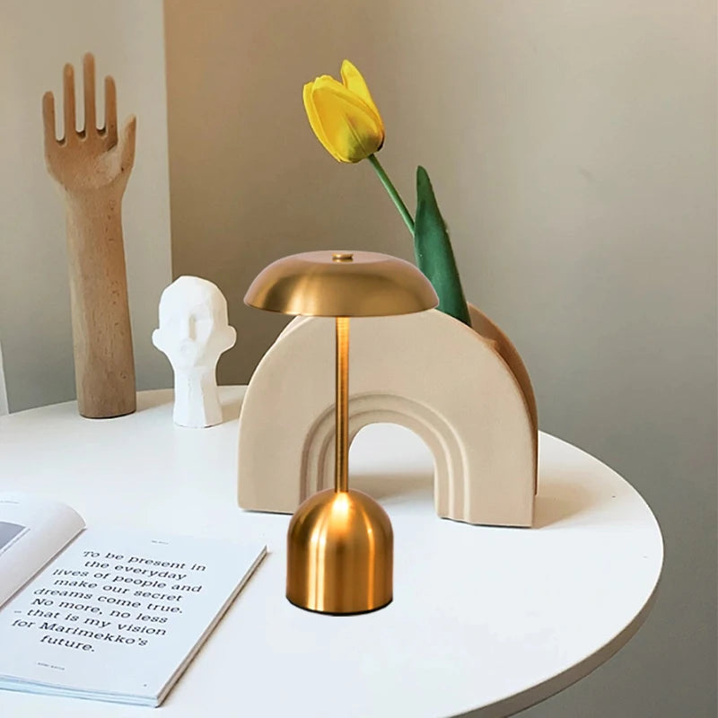 Minimalist Metal Touch Ambient Lamp