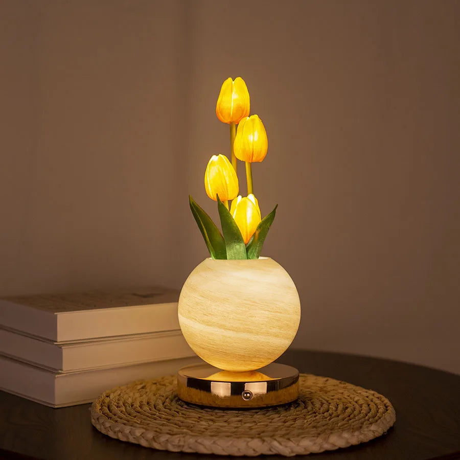 Tulip Bouquet LED Touch Lamp