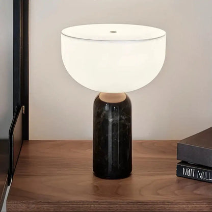 Danish Marble Mushroom Touch Lamp