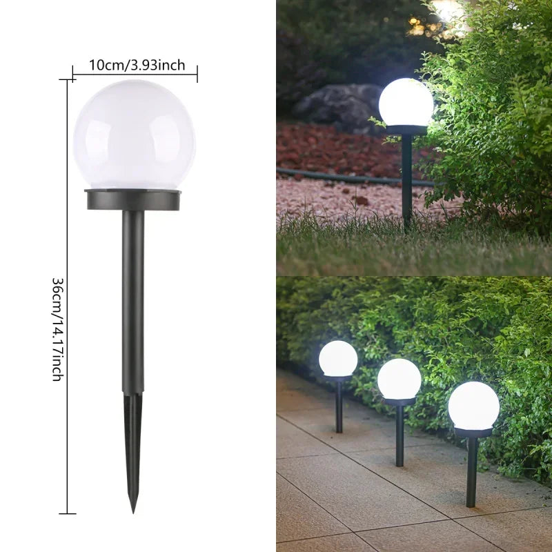 Solar Glow Ball Garden Light