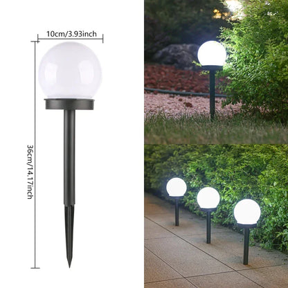 Solar Glow Ball Garden Light