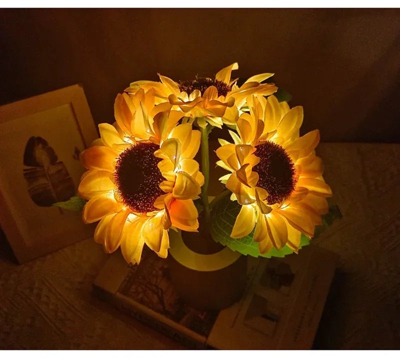 Rechargeable Sunflower Night Light