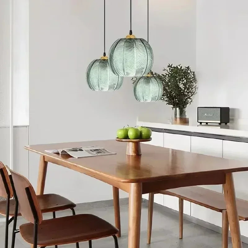 Nordic Glass Pendant Light – Art Deco Hanging Lamp