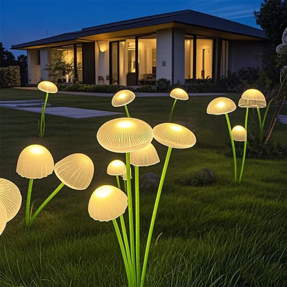 Solar Mushroom Glow Garden Lights