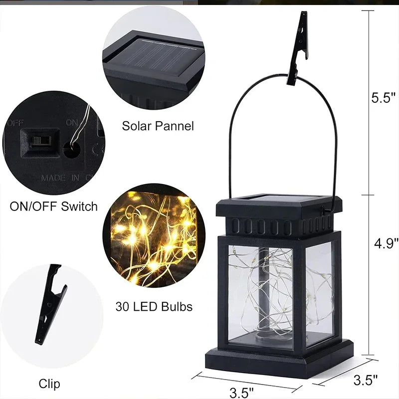 Solar Hanging Lantern Light Set