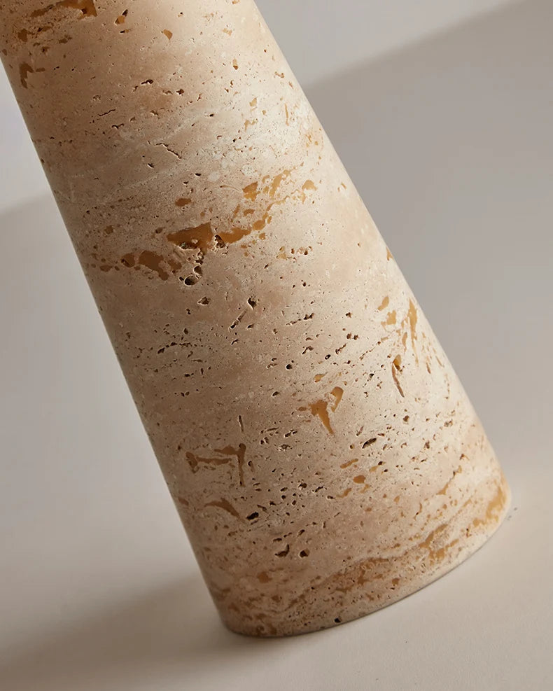 Travertine Stone Mushroom Lamp