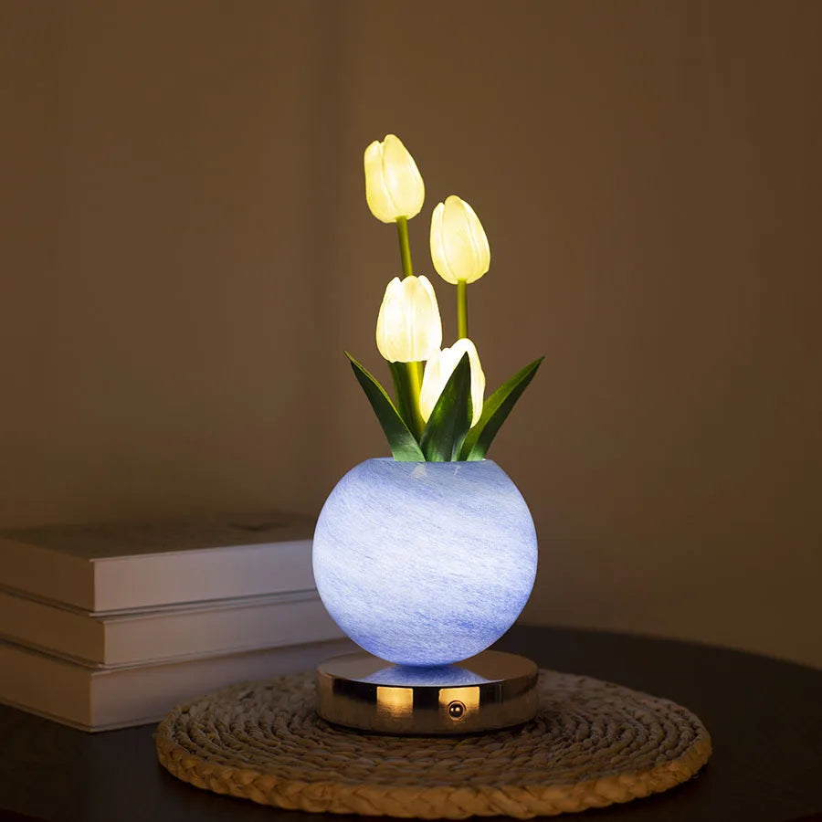 Tulip Bouquet LED Touch Lamp