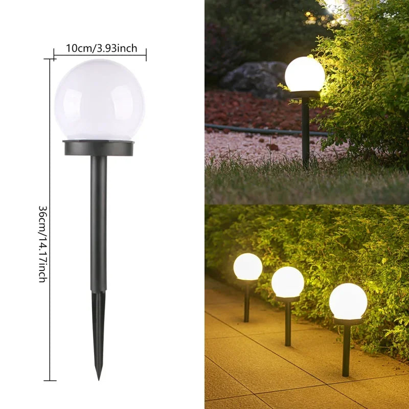 Solar Glow Ball Garden Light