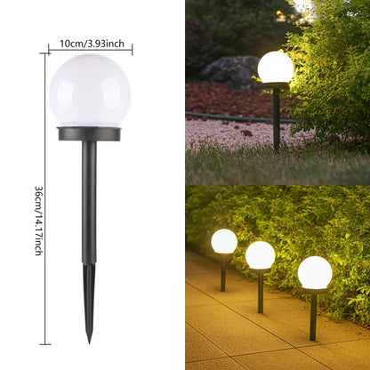 Solar Glow Ball Garden Light