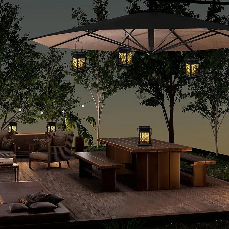 Solar Hanging Lantern Light Set