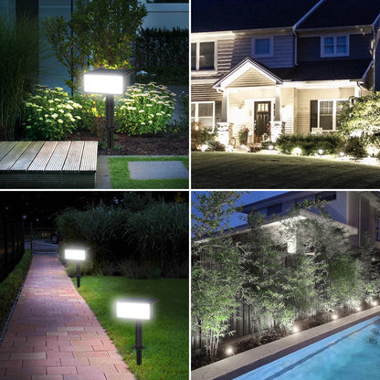 Dimmable Waterproof Solar LED Spotlight Wall & Garden Light (Multi-Color)