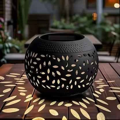 Solar Metal Lantern Table Light