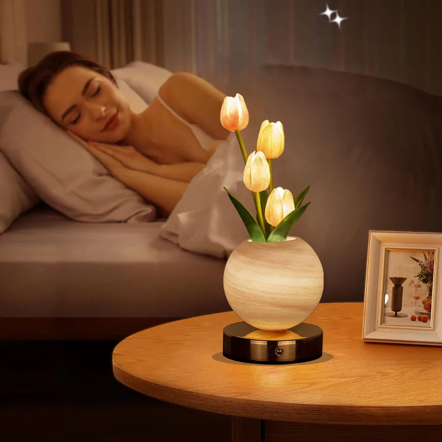 Tulip Bouquet LED Touch Lamp