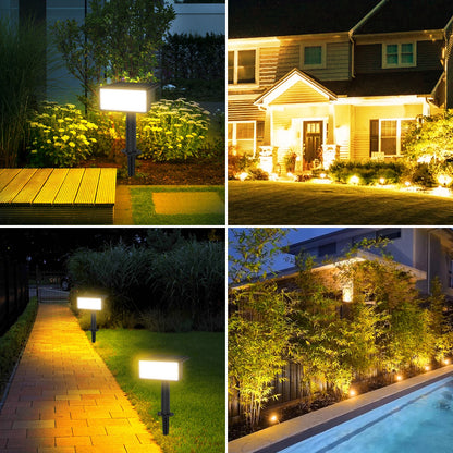 Dimmable Waterproof Solar LED Spotlight Wall & Garden Light (Multi-Color)
