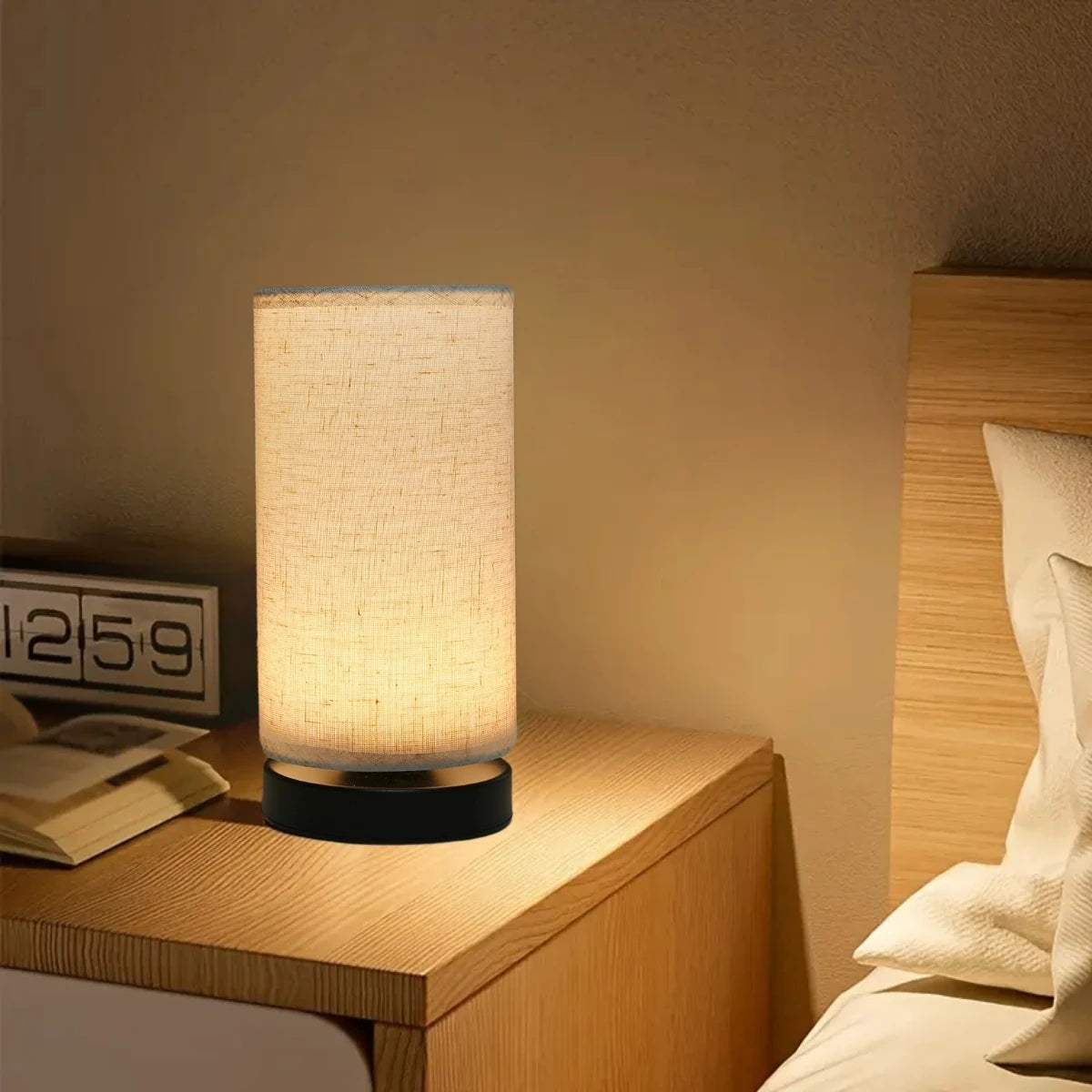 Nordic Fabric USB Table Lamp