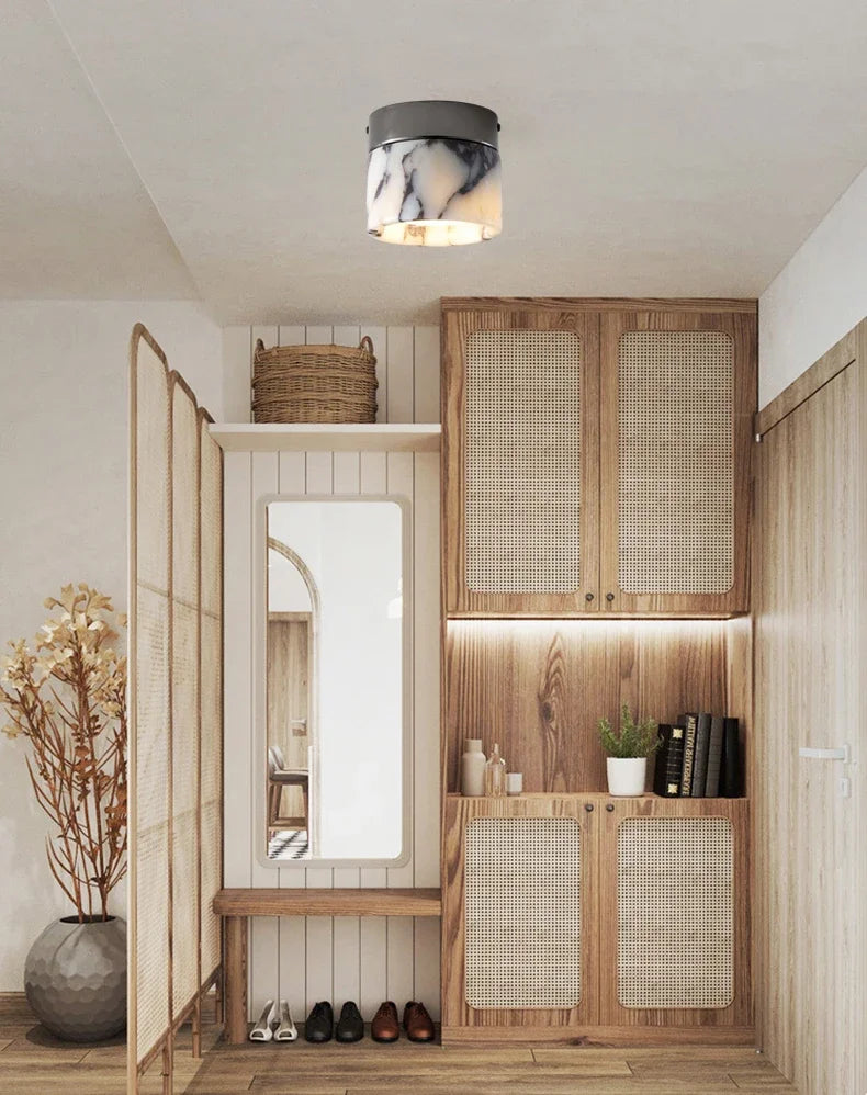 Nordic Marble Cylinder Ceiling Lamp