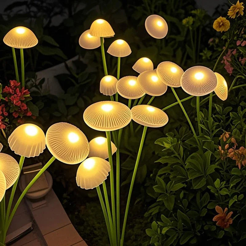 Solar Mushroom Glow Garden Lights
