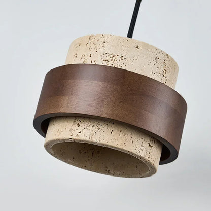 Walnut Stone Pendant Light