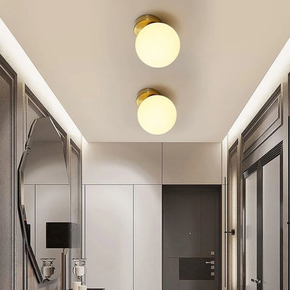Modern Glass Globe Wall Lamp