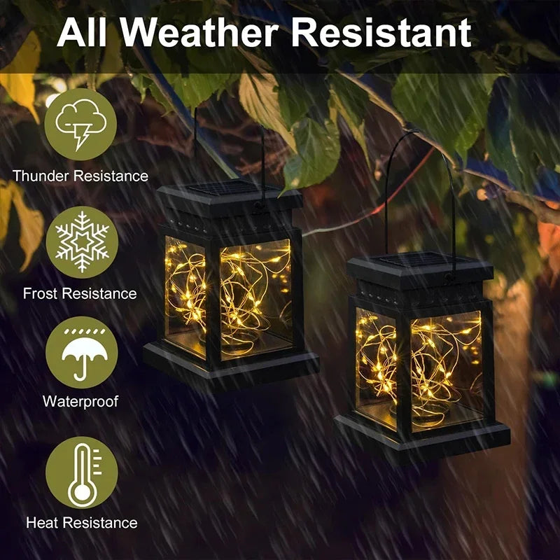 Solar Hanging Lantern Light Set