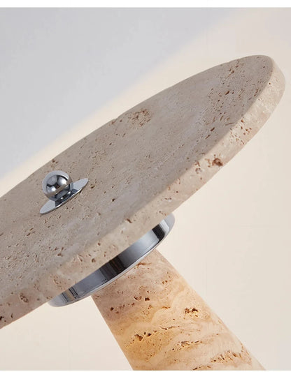 Travertine Stone Mushroom Lamp