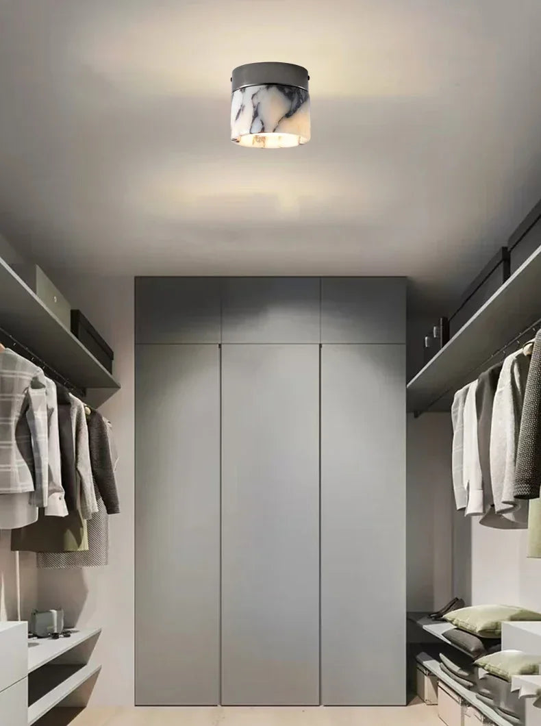 Nordic Marble Cylinder Ceiling Lamp