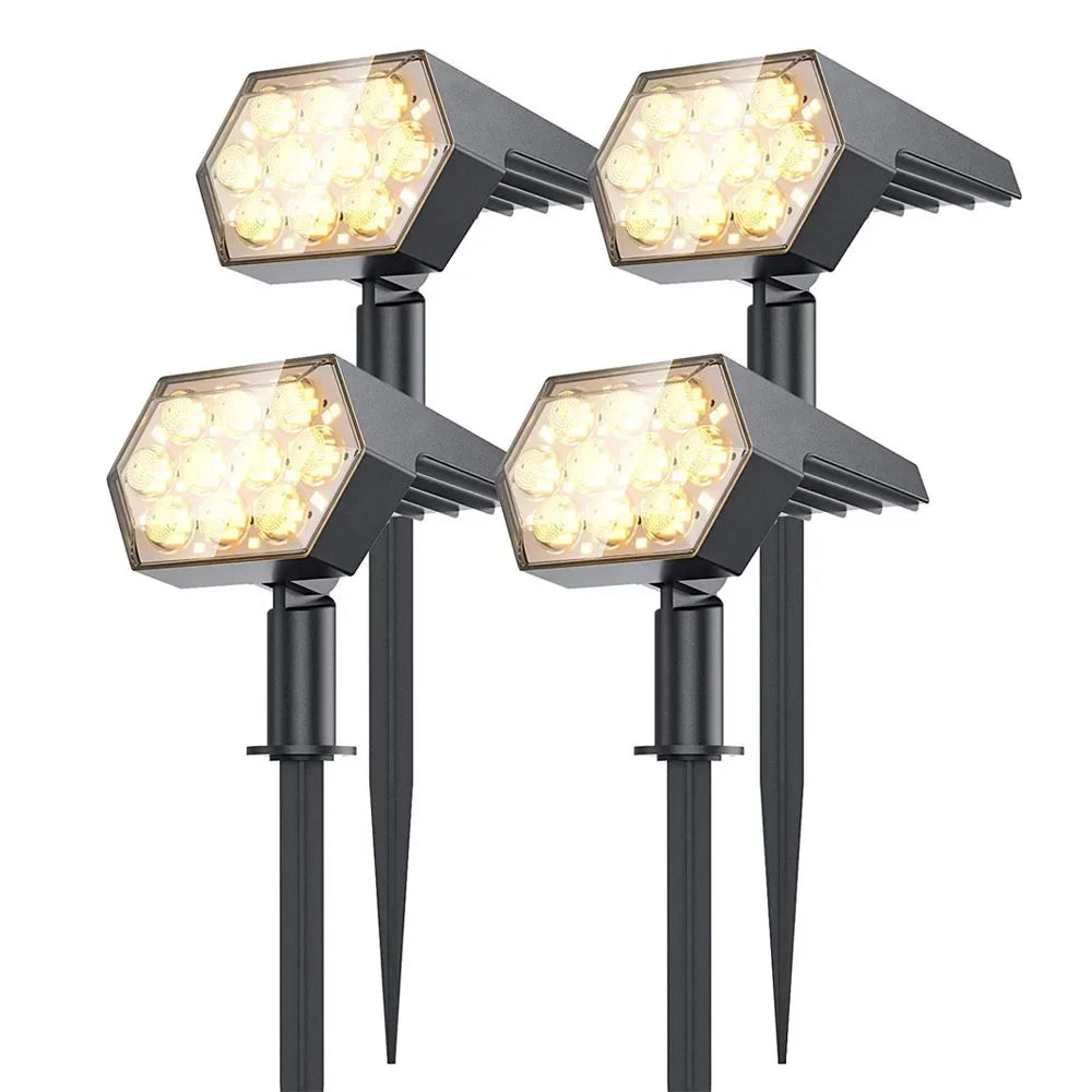 Solar Spotlight 2-in-1 Wall & Ground Garden Light