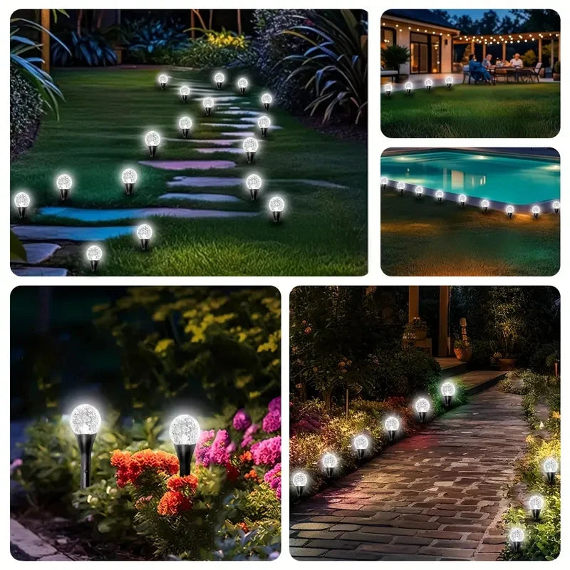 Solar Globe String Pathway Lights