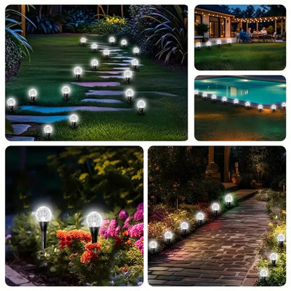 Solar Globe String Pathway Lights