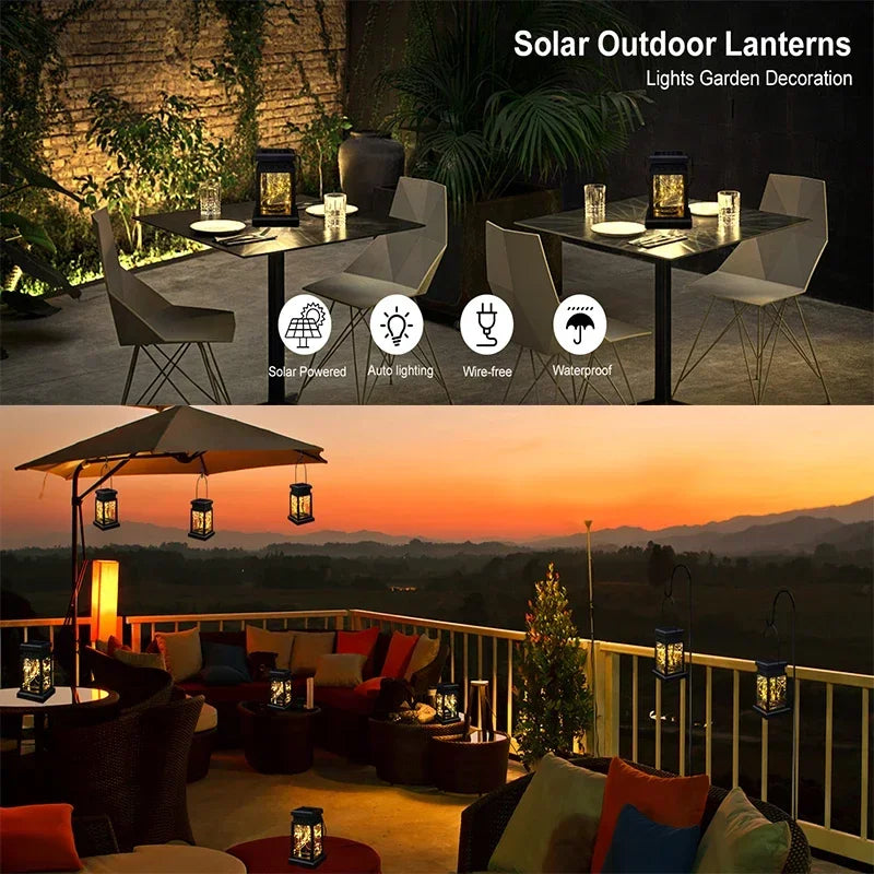 Solar Hanging Lantern Light Set