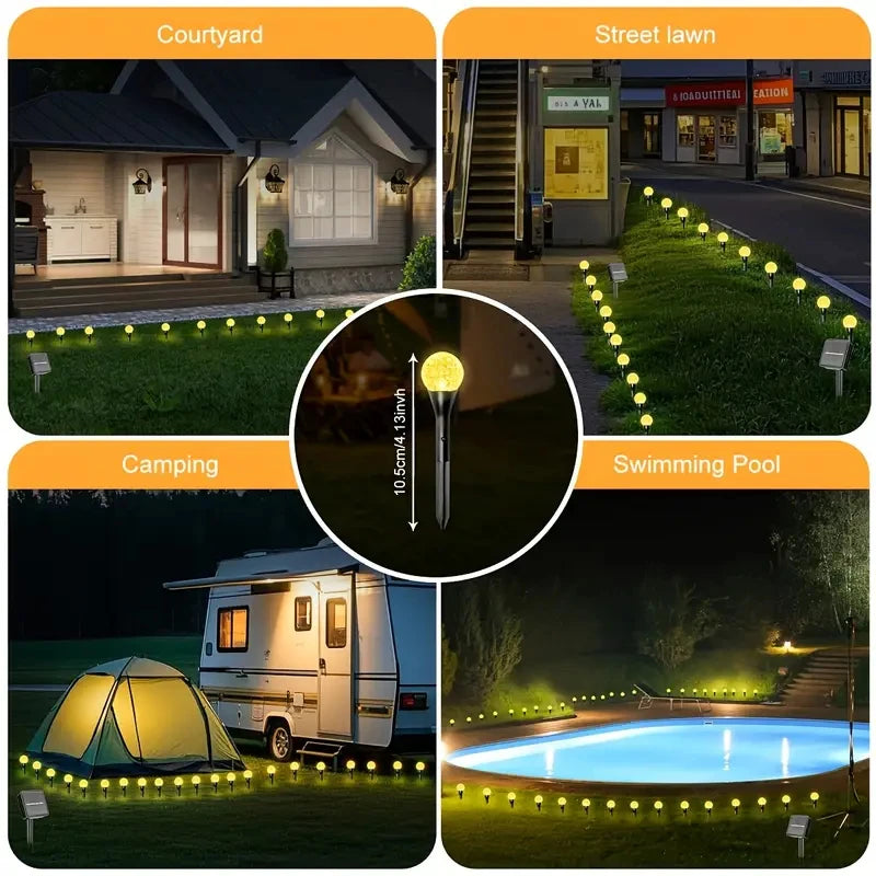Solar Globe String Pathway Lights