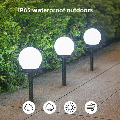 Solar Glow Ball Garden Light