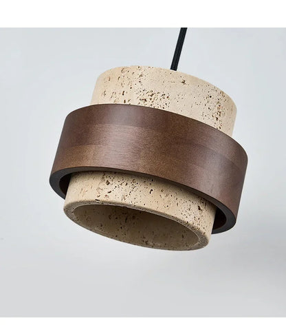 Walnut Stone Pendant Light
