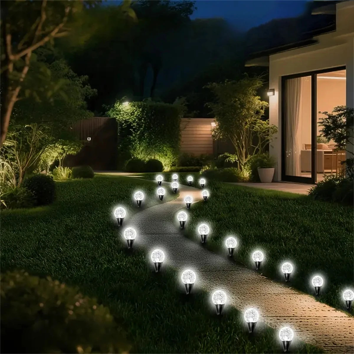 Solar Globe String Pathway Lights